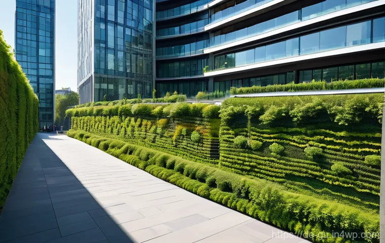 도시 녹지 확장과 도시 재생 - **Prompt:** A vibrant, futuristic German cityscape demonstrating advanced green architecture. Focus ...