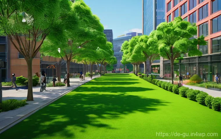 도시 녹지 확장 운동의 홍보 전략 - Here are three detailed image prompts: