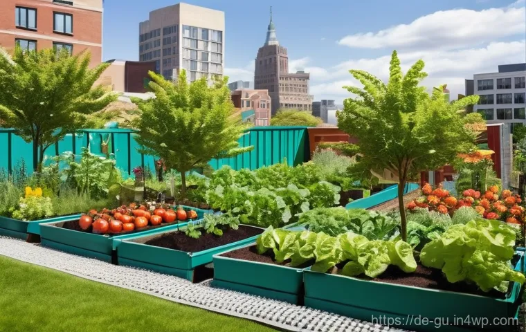 도시 녹지 공간과 생물 다양성 보존 - **Prompt:** A serene and biodiverse urban park scene, designed to be a haven for wildlife. In the fo...